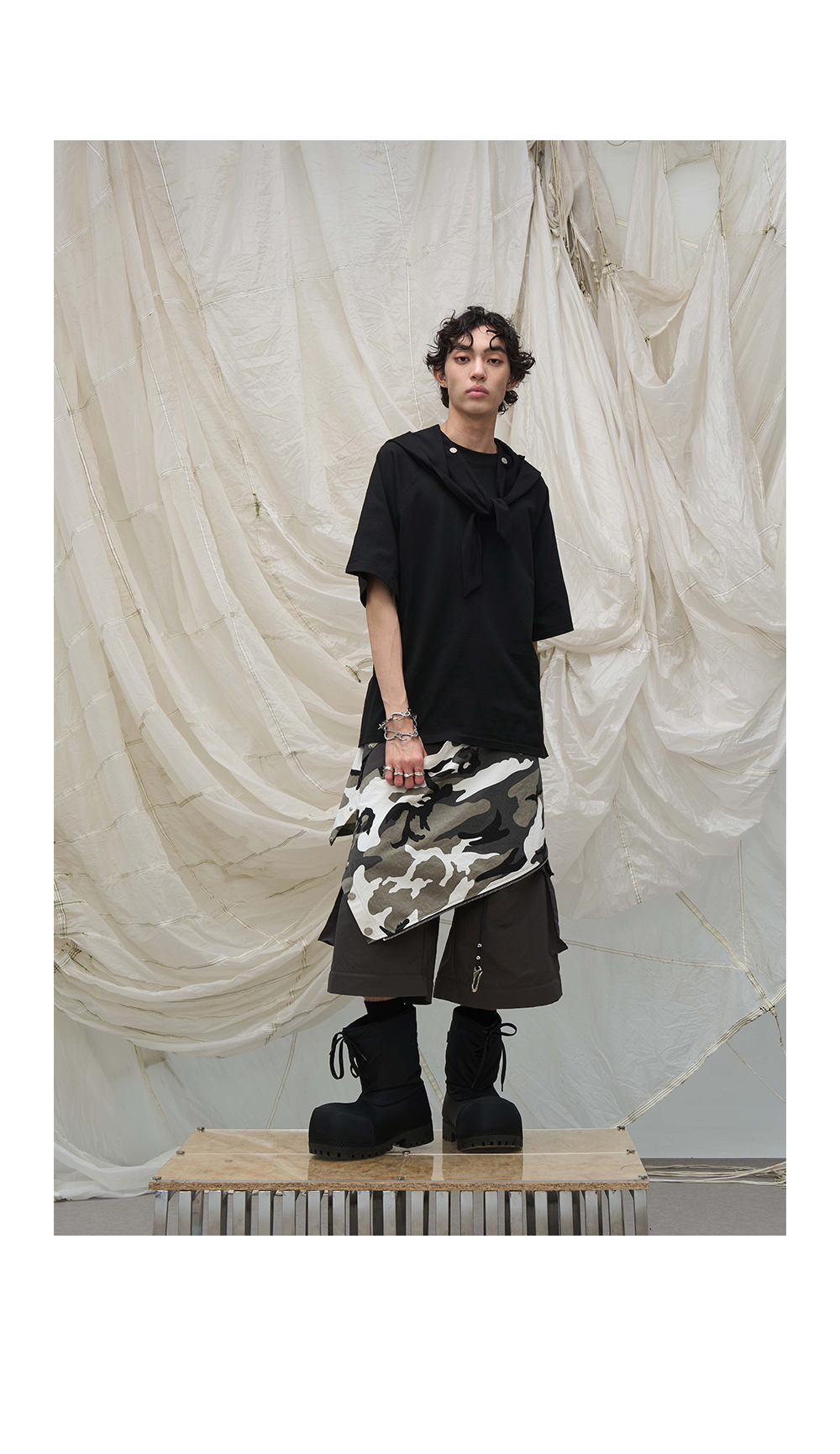 Detachable camouflage workwear casual pants