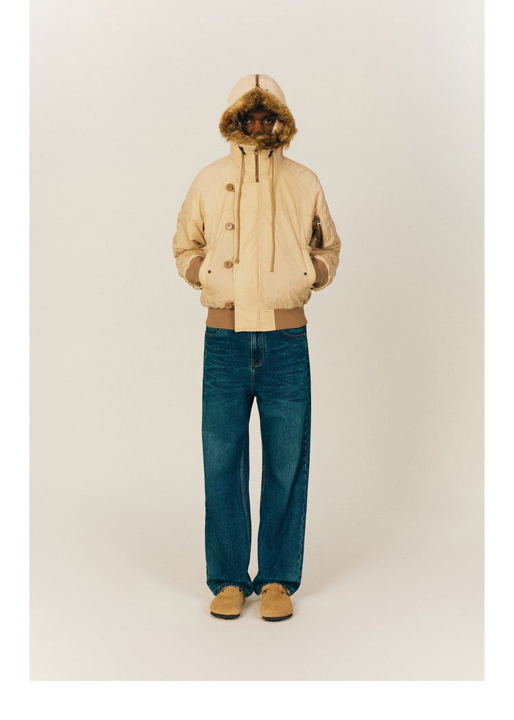 Hooded quilted jacket