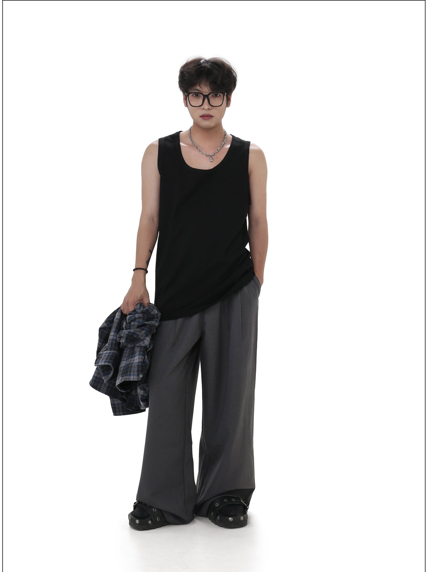 Straight-Leg Casual Pants