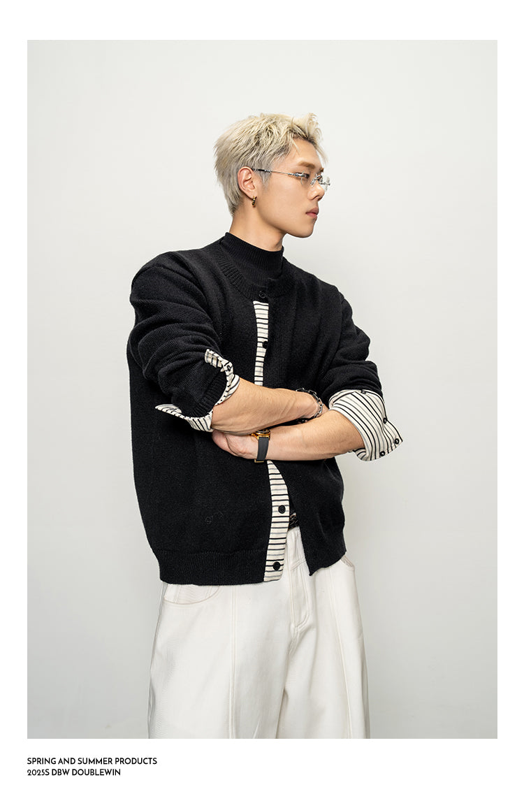 Striped Stitch Cardigan