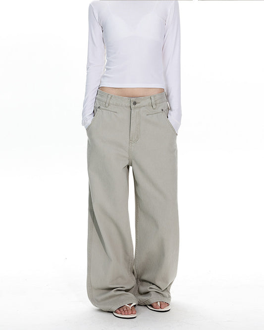 Minimalist Deconstructed Design Jeans