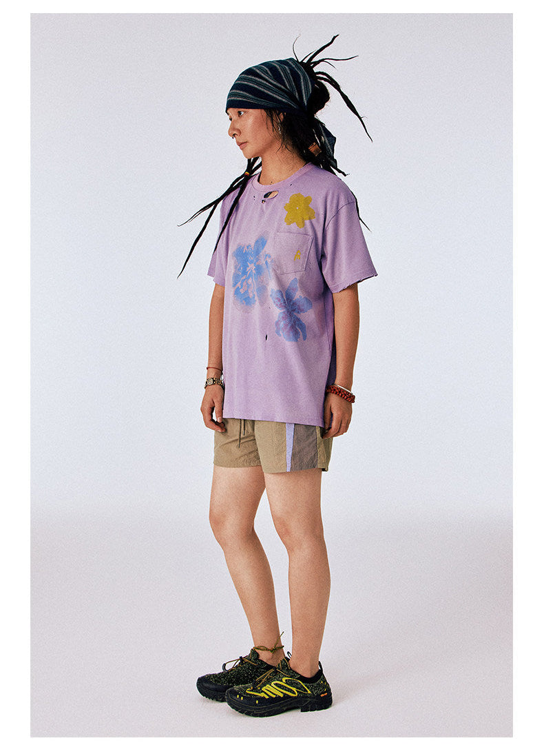 Distressed Print T-Shirt