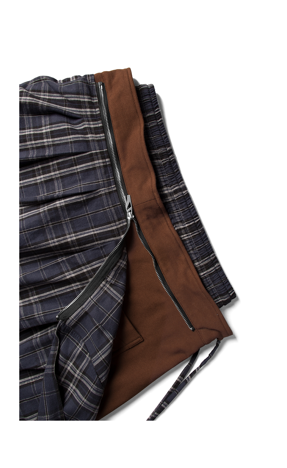 Double-Waistband Casual Pants