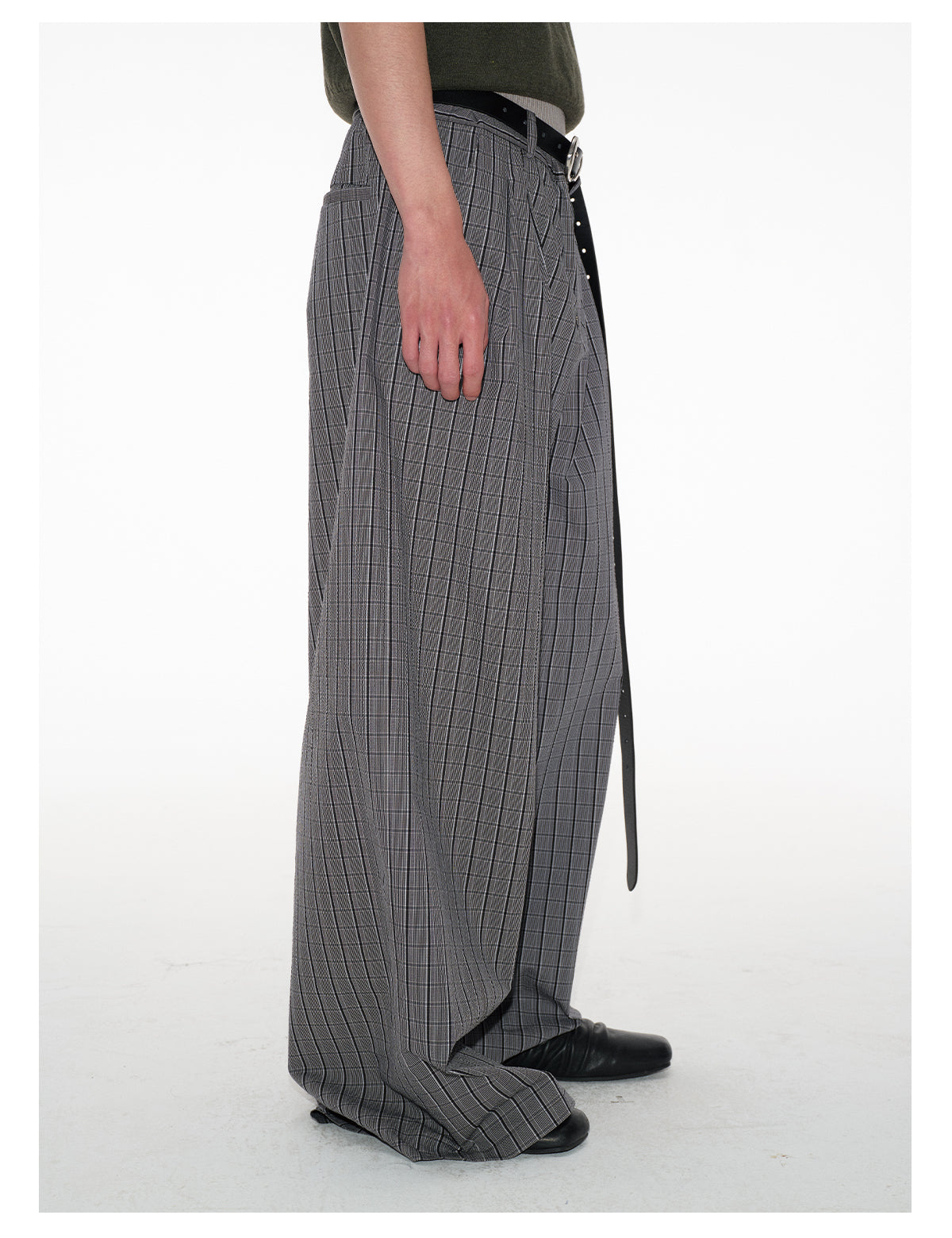 Waist Pleats Wide Leg Pants