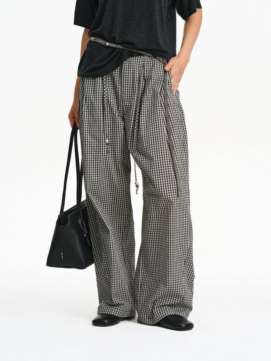 Lazy Check Casual Pants