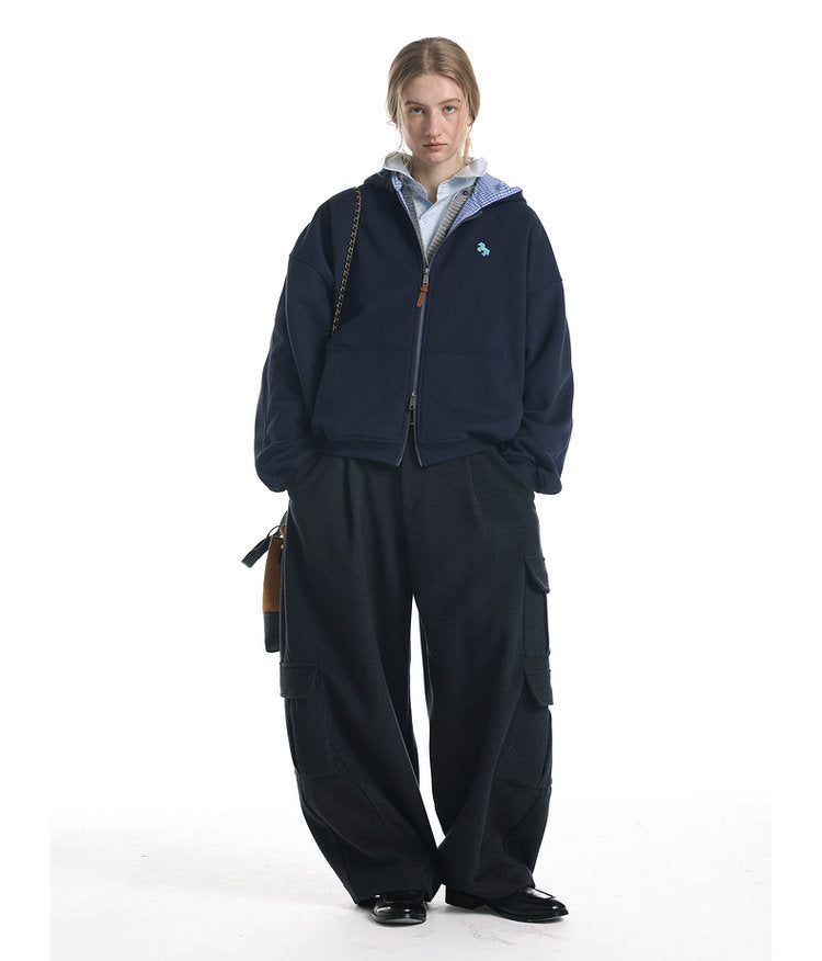 Brushed-Fleece Hooded Sweatshirt