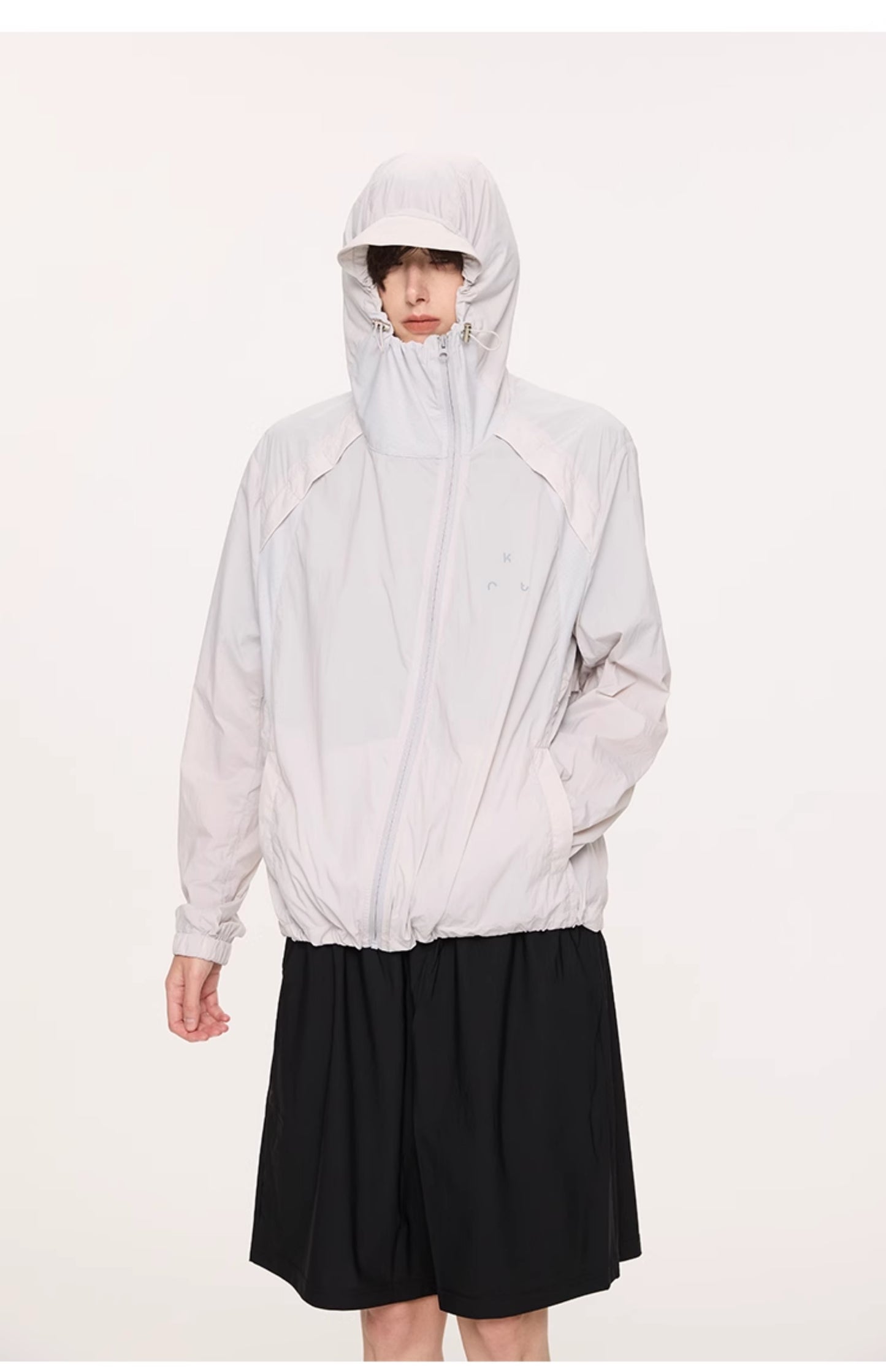 Breathable straight shoulder jacket