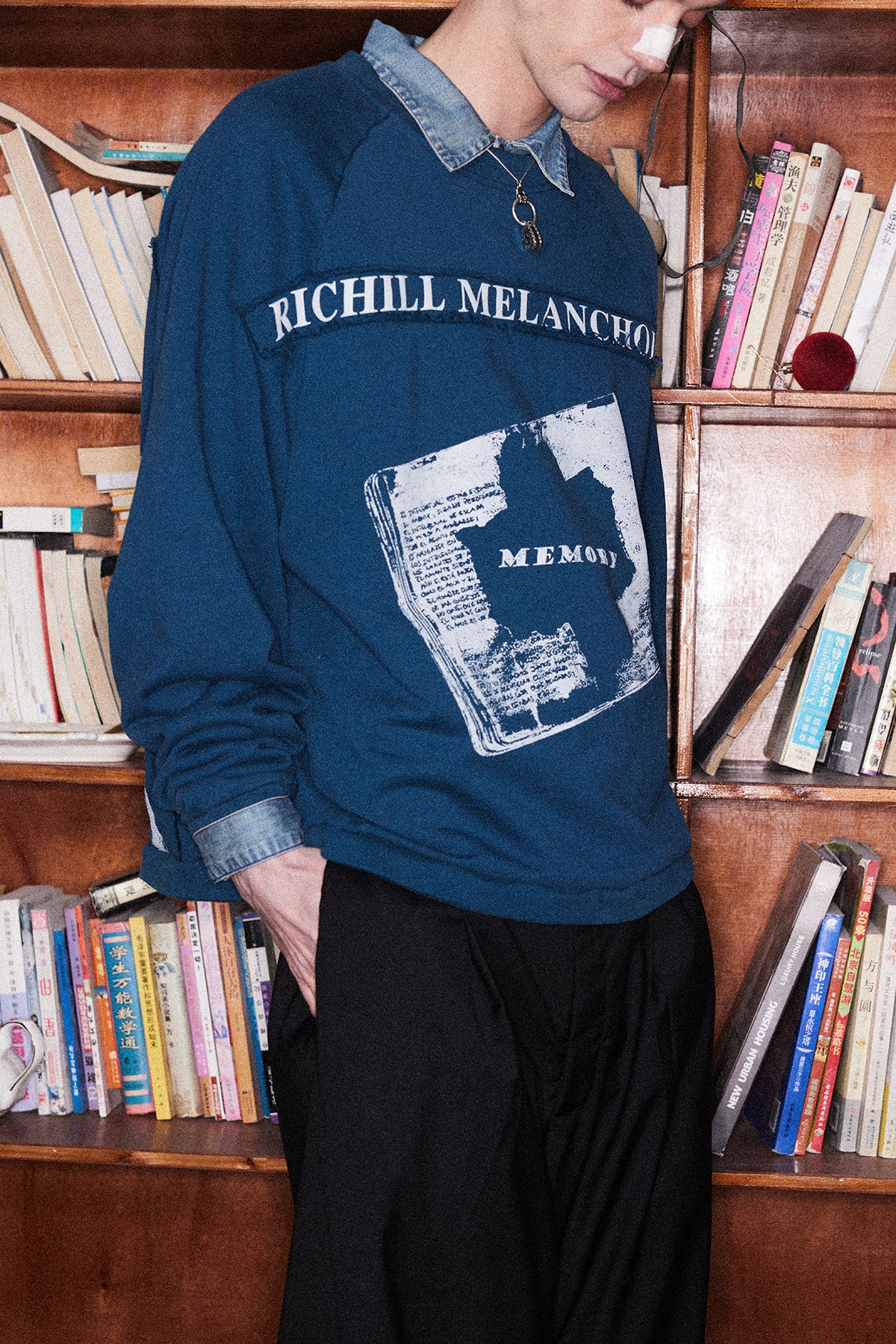 Washed Round Neck Sweatshirt