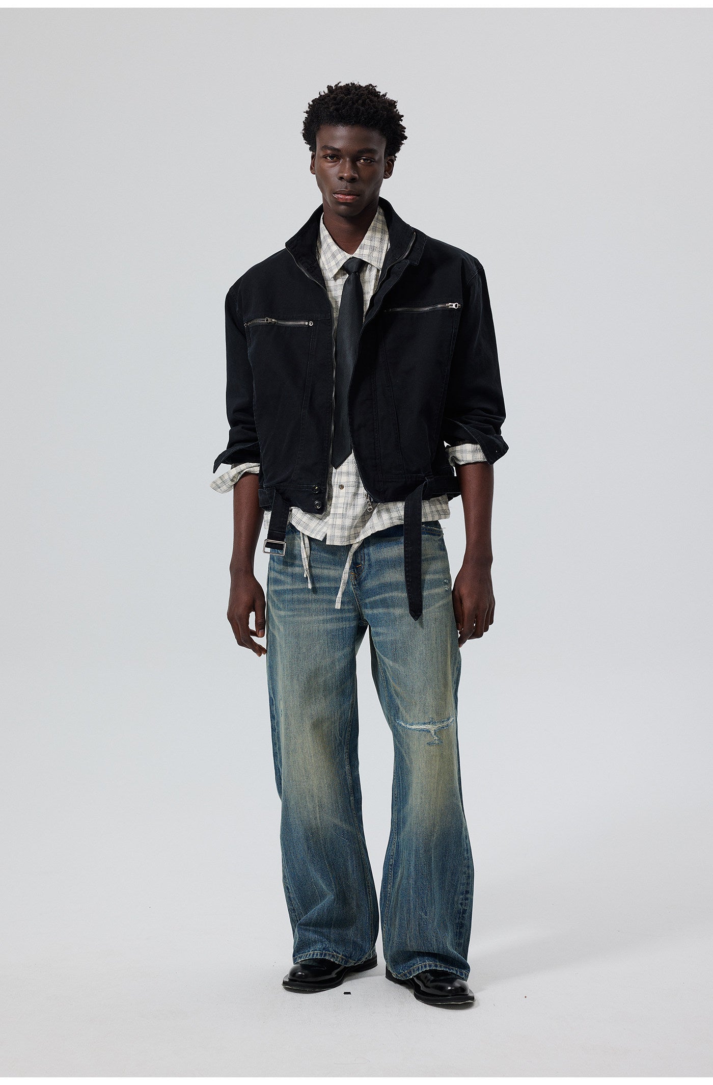 Cotton Textured Bubble Check Shirt