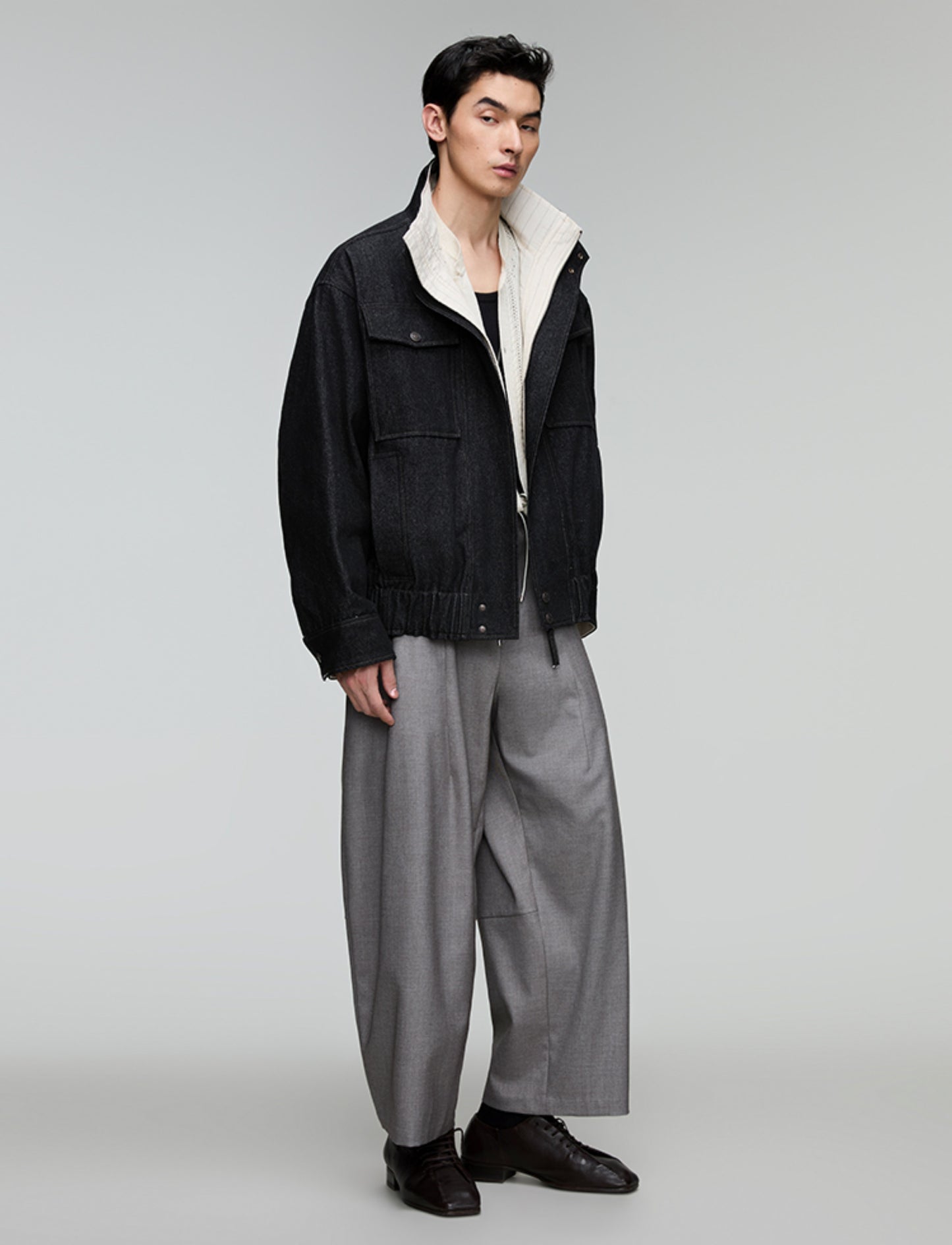 Drawstring Wide Leg Pants