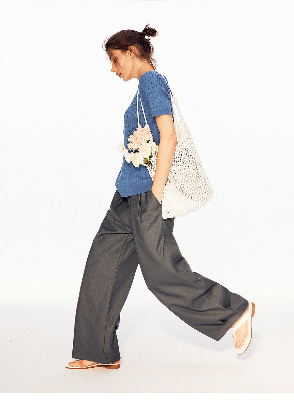 Henry-Collar Knit Shirt