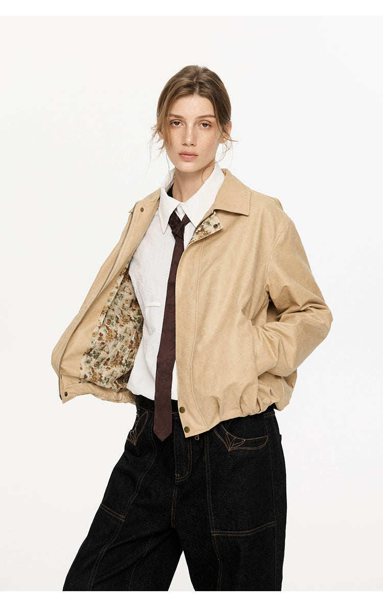 Distressed retro jacket