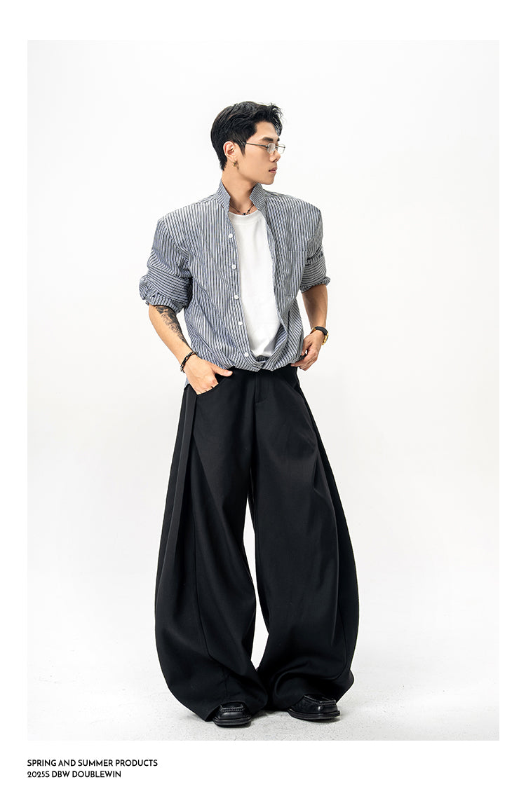 Heavyweight wide leg pants