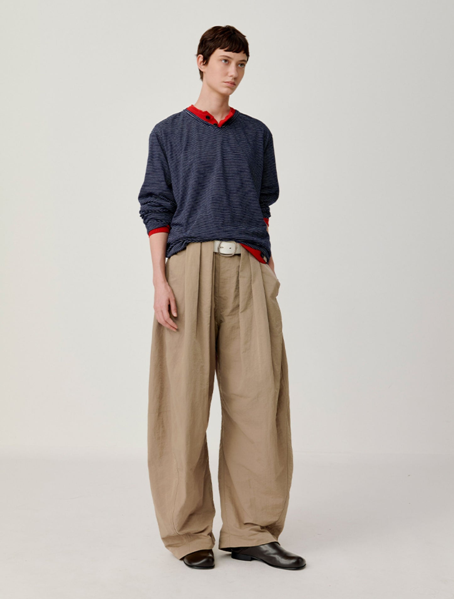 Pleated Waist Casual Pants