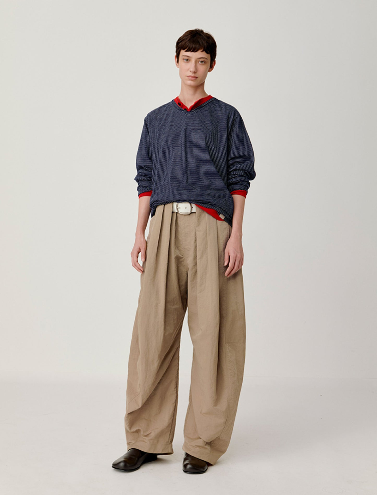 Pleated Waist Casual Pants