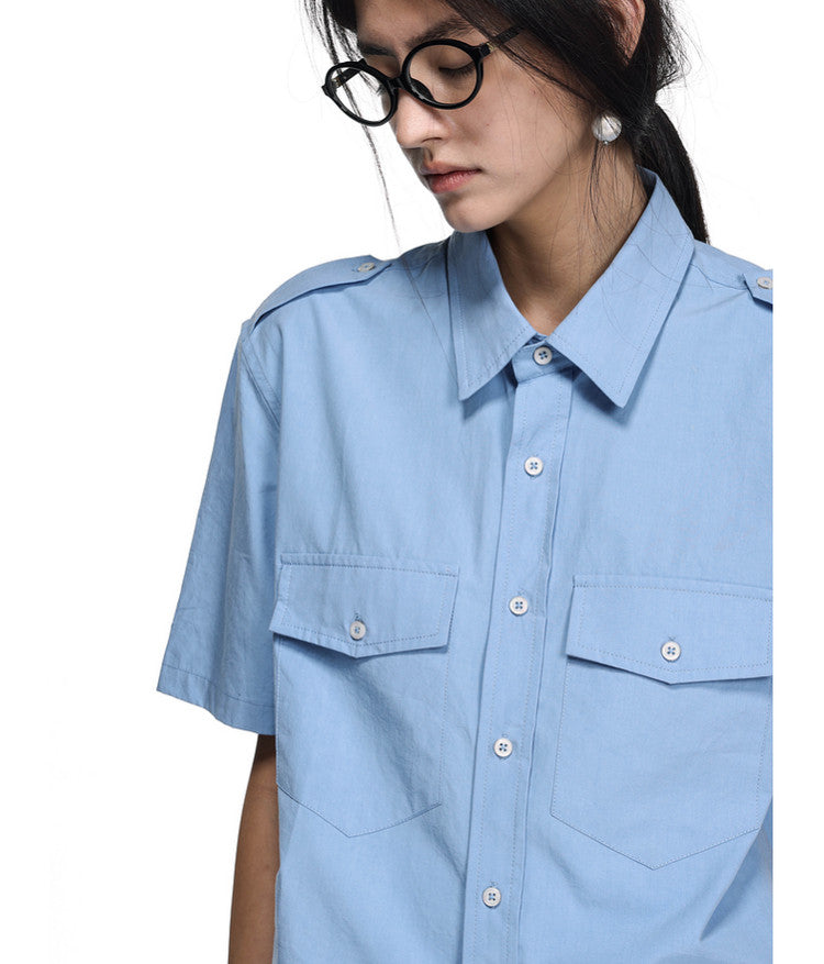 Workwear-style shirt