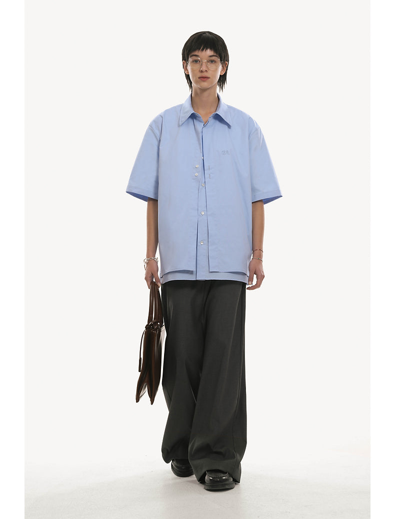 Low-end style silhouette drape pants