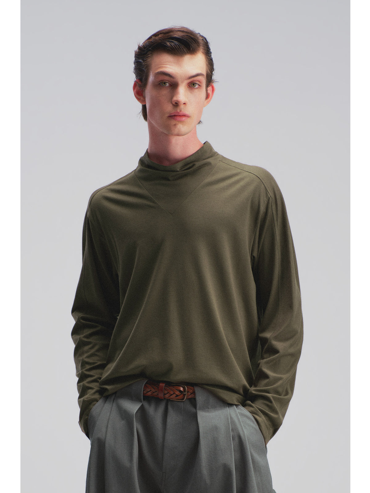 Lyocell-Wool Blend T-Shirt