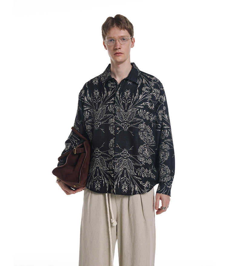 Loose-Fit Floral Shirt