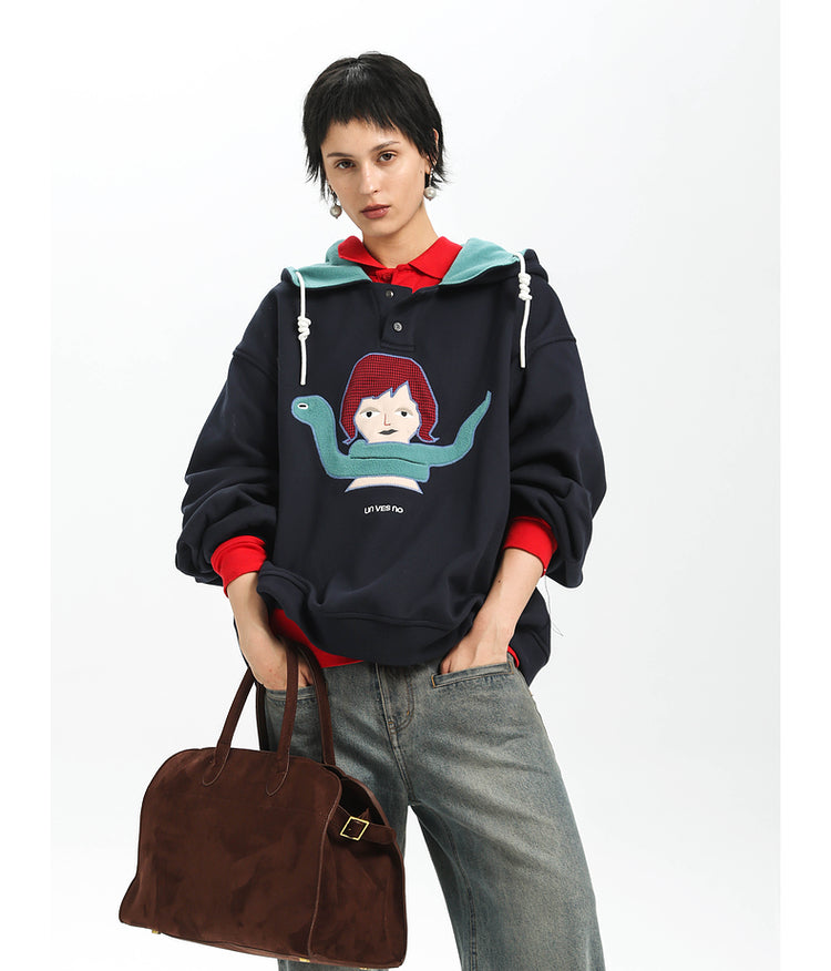 Contrast Color Anti-Static Parka