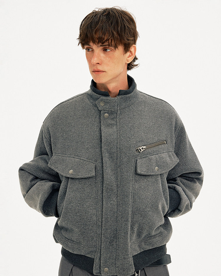 Stand Collar Workwear Jacket