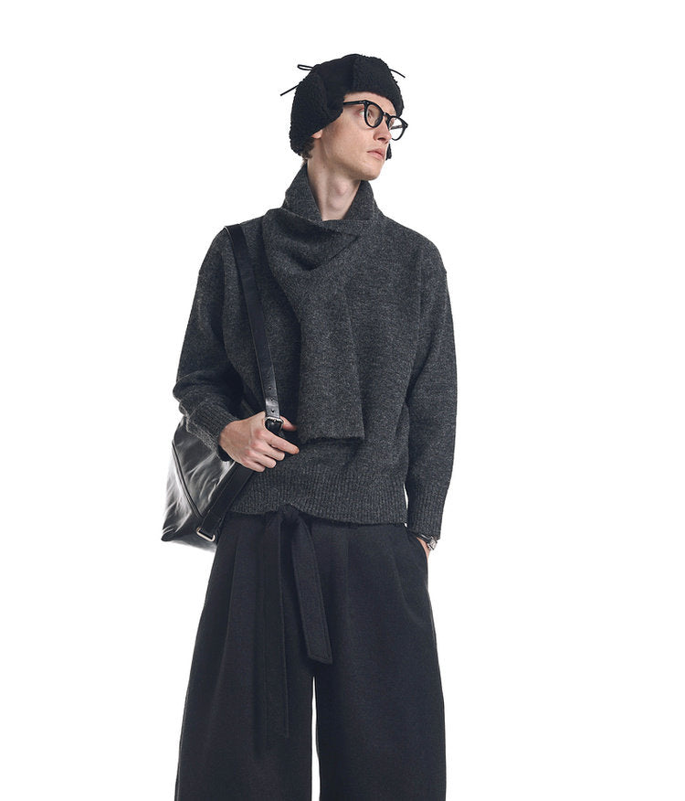 Pullover Scarf Sweater