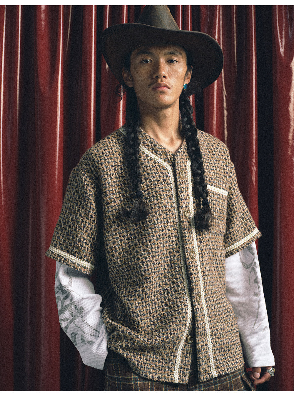 Faux Two-Piece Cardigan