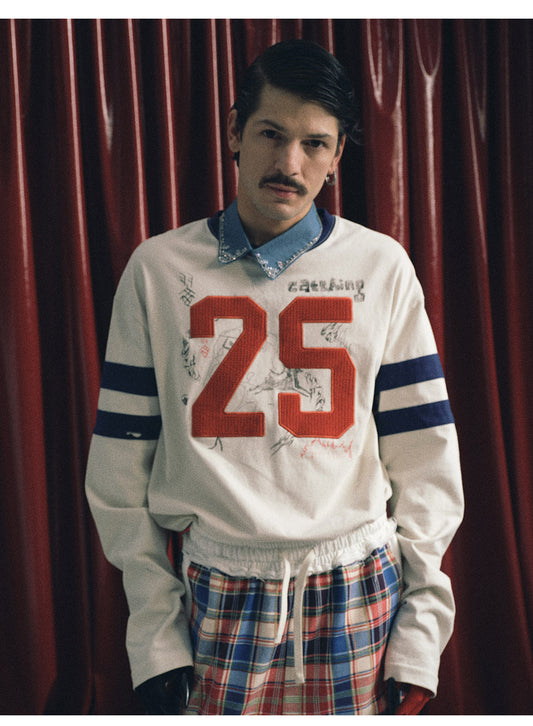 Color Block Embroidered T-Shirt