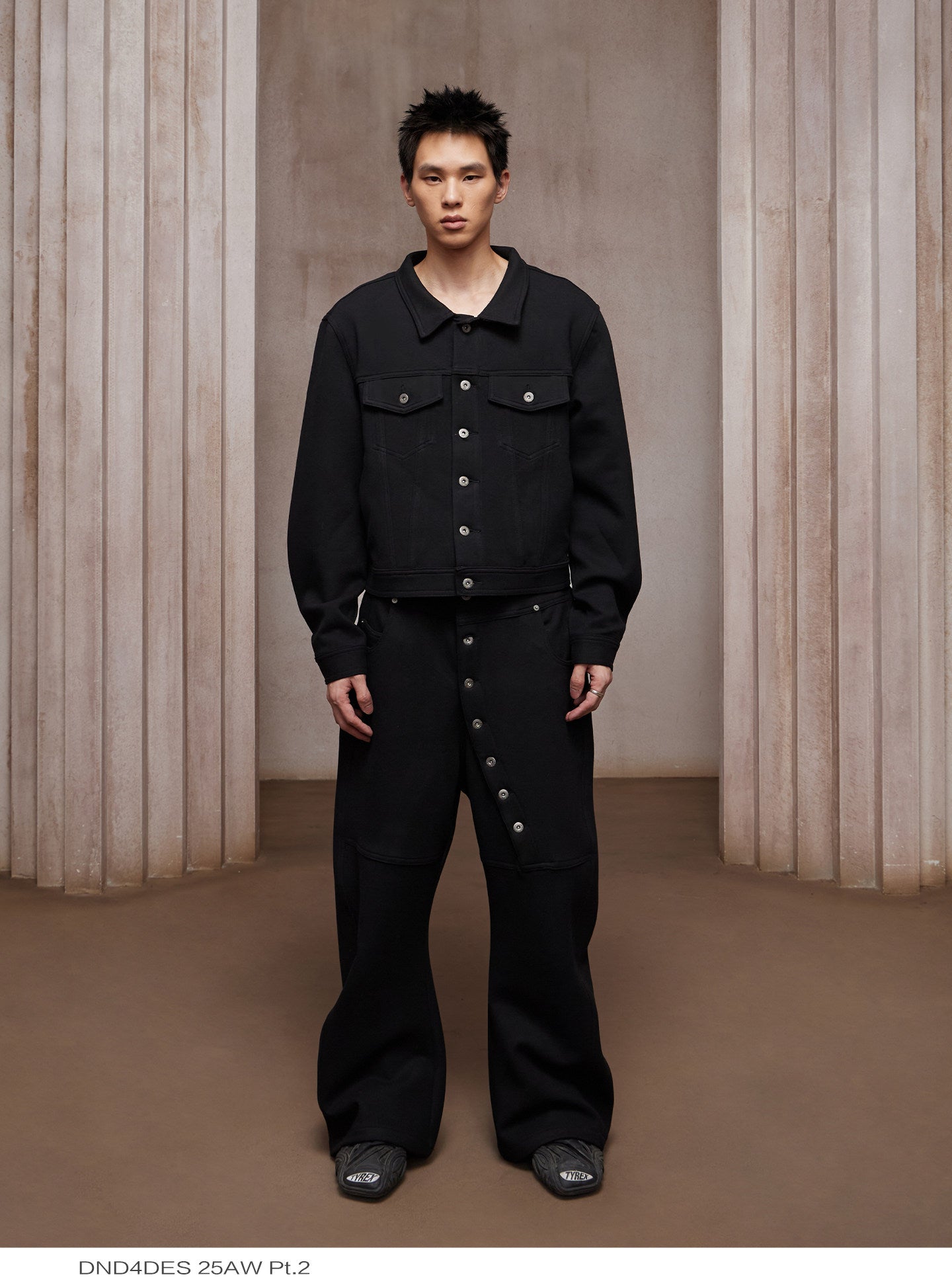 Curve Long Button Sweatpants
