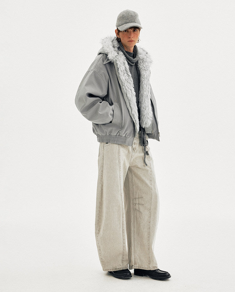 Faux Two-Piece Patchwork Jacket