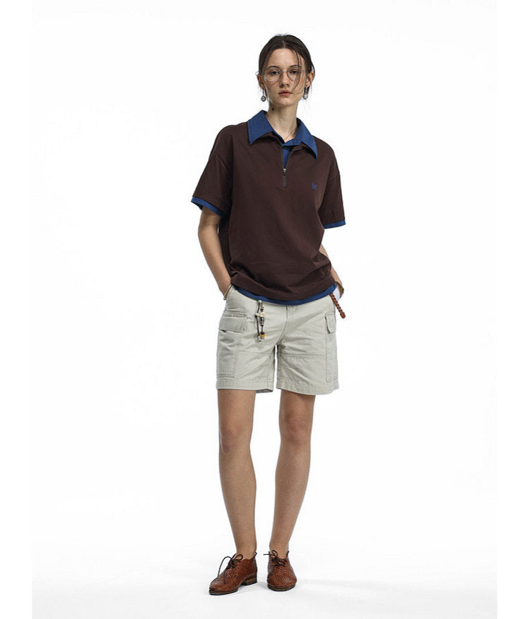 Faux Two-Piece Polo Shirt
