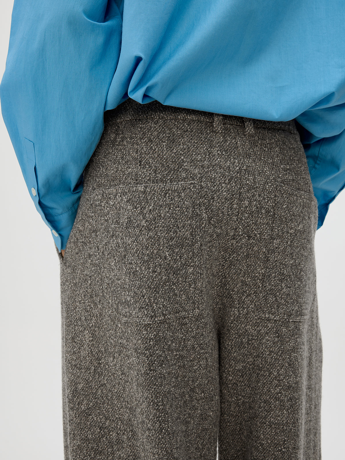 Tweed Loose Casual Pants