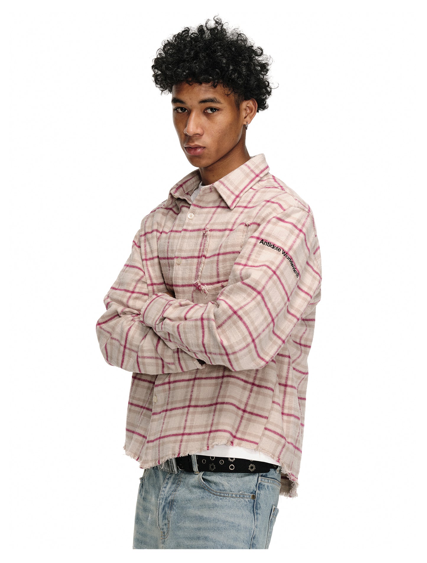 Destroyed Edge Check Shirt