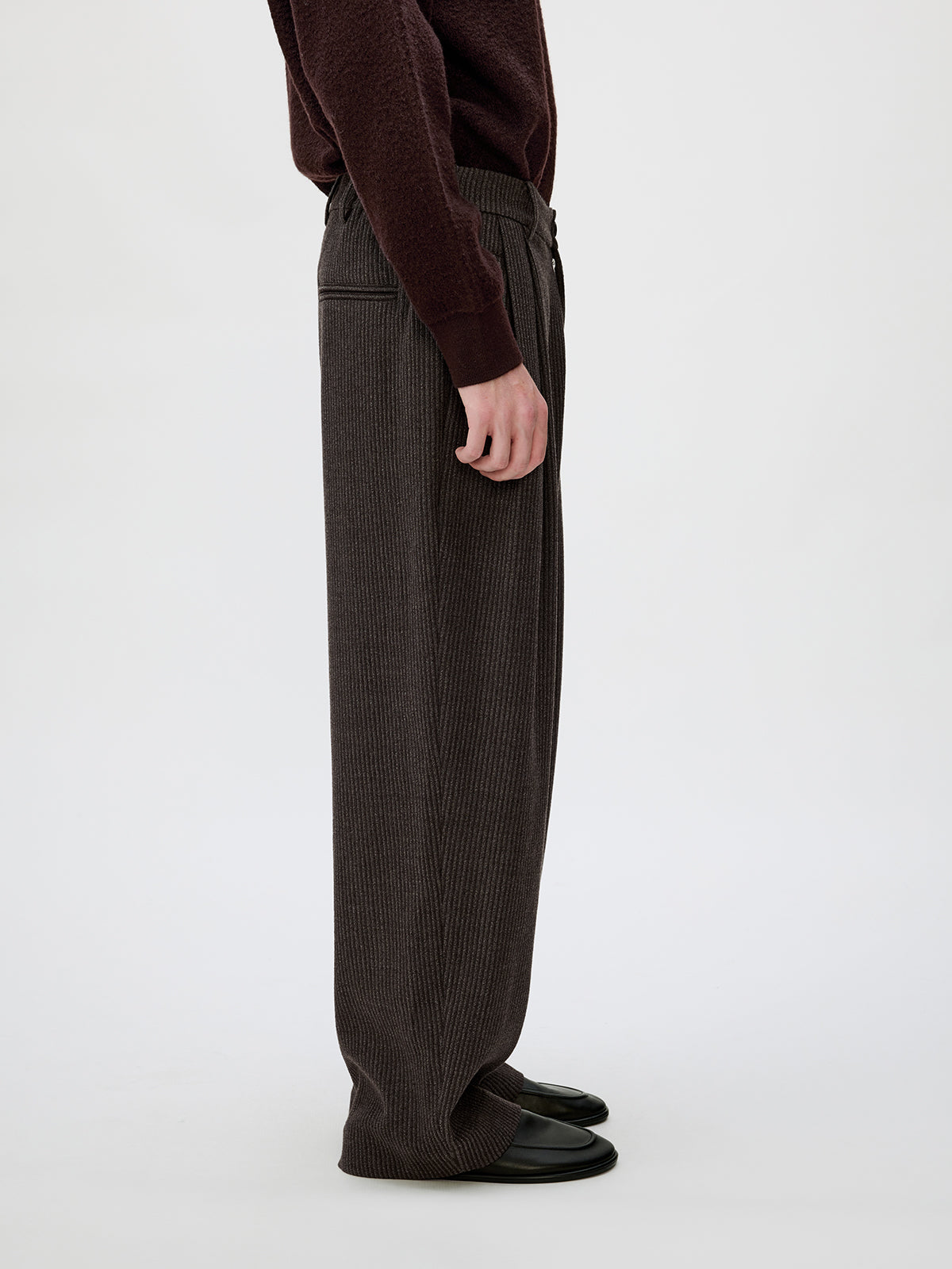 Loose Double-Pleated Casual Pants