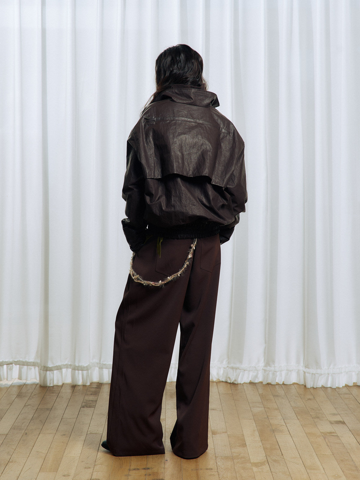 Flower Belt Casual Pants