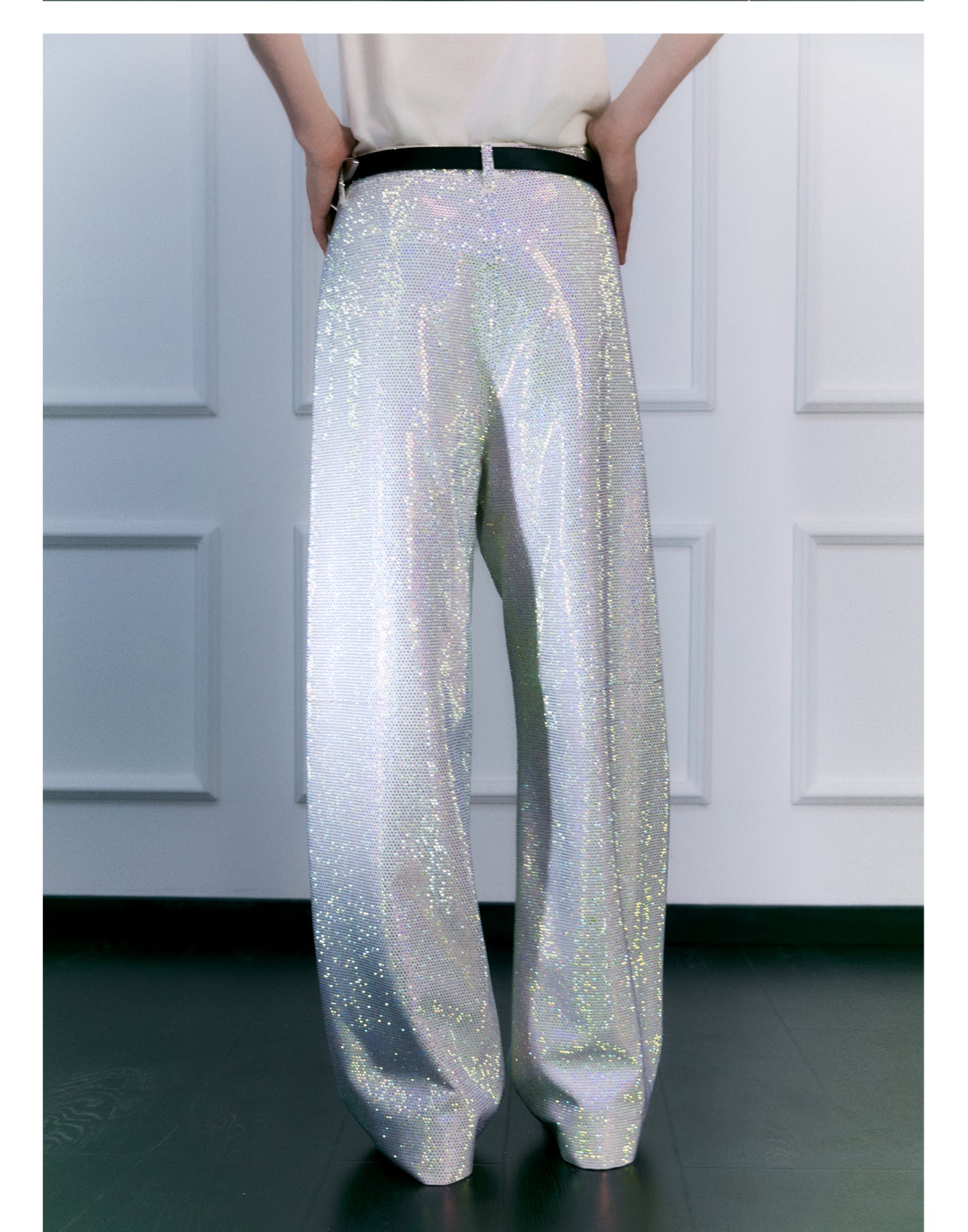 Galaxy Rhinestone Casual Pants