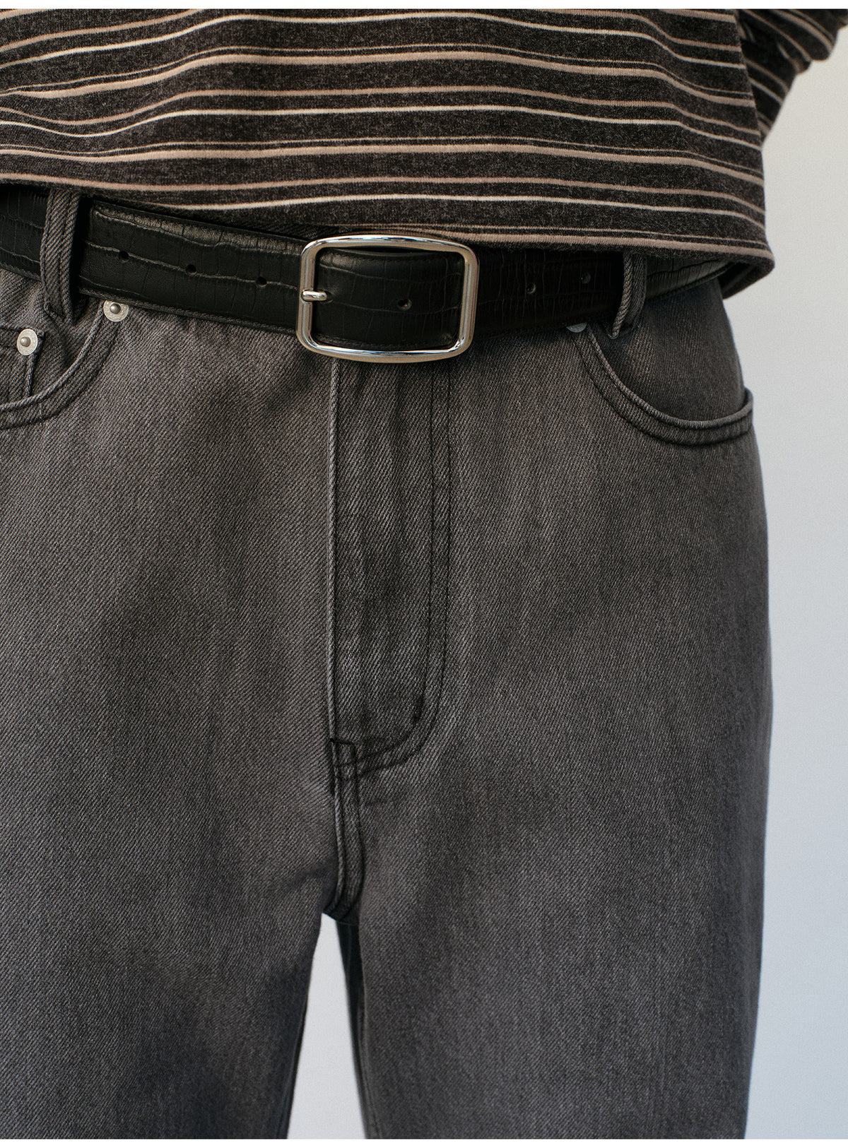 String-Dyed Slim-Fit Jeans