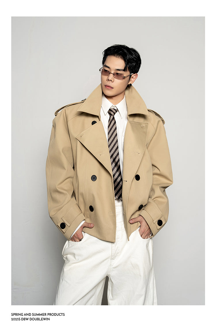 Large Lapel Trench Coat