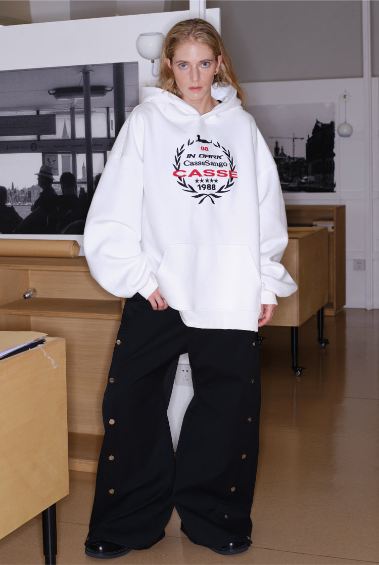 Versatile silhouette Hooded sweatshirt