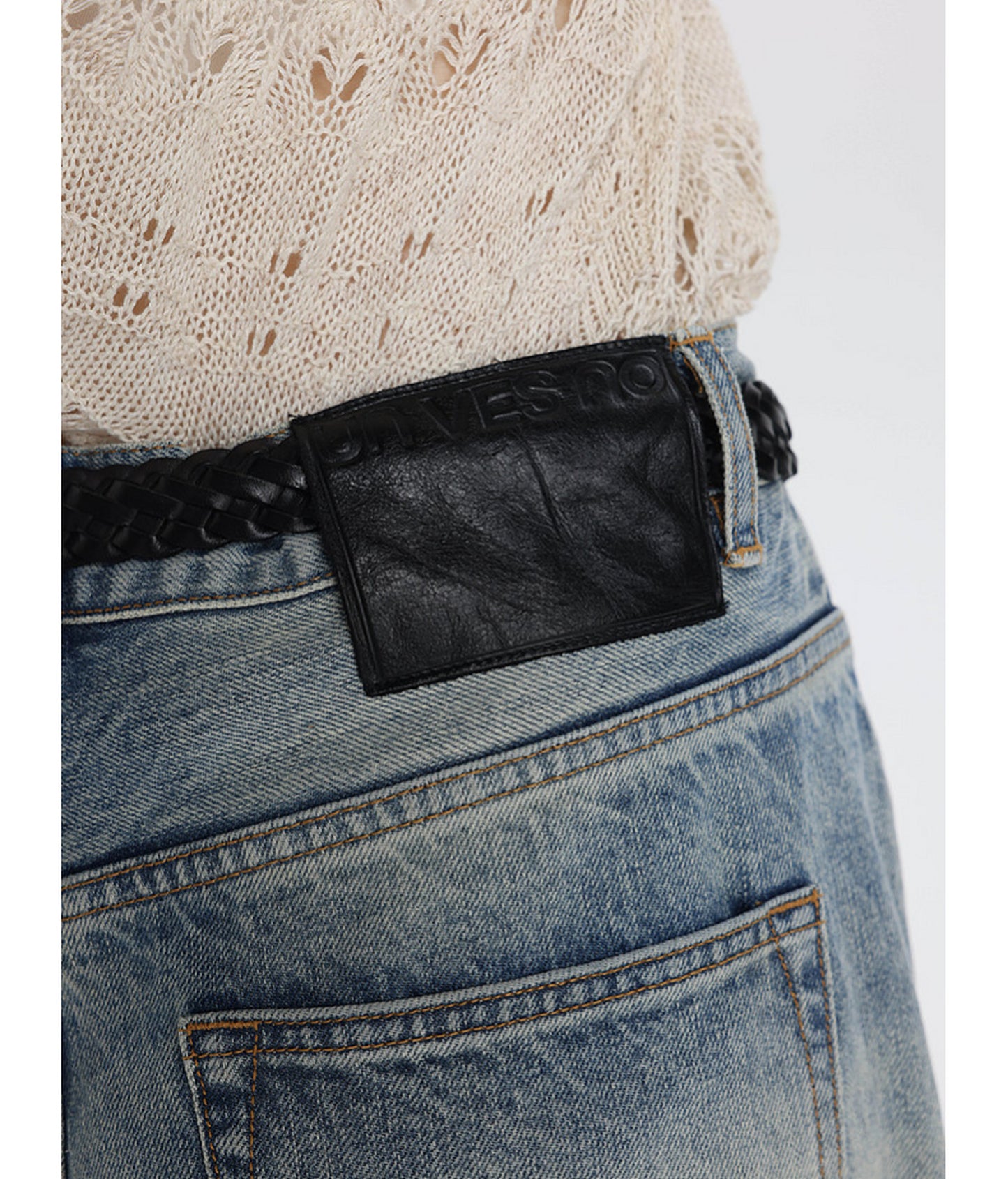 Vintage Heavy-Duty Honeycomb Denim Pants