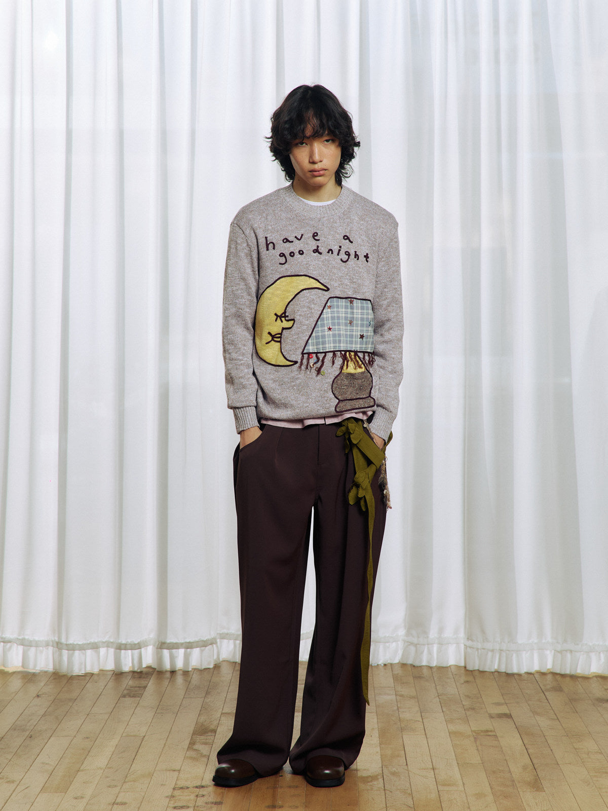 Appliqué Patchwork Sweater