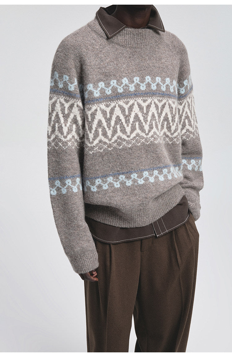 Stitch-Decorated Casual Shirt