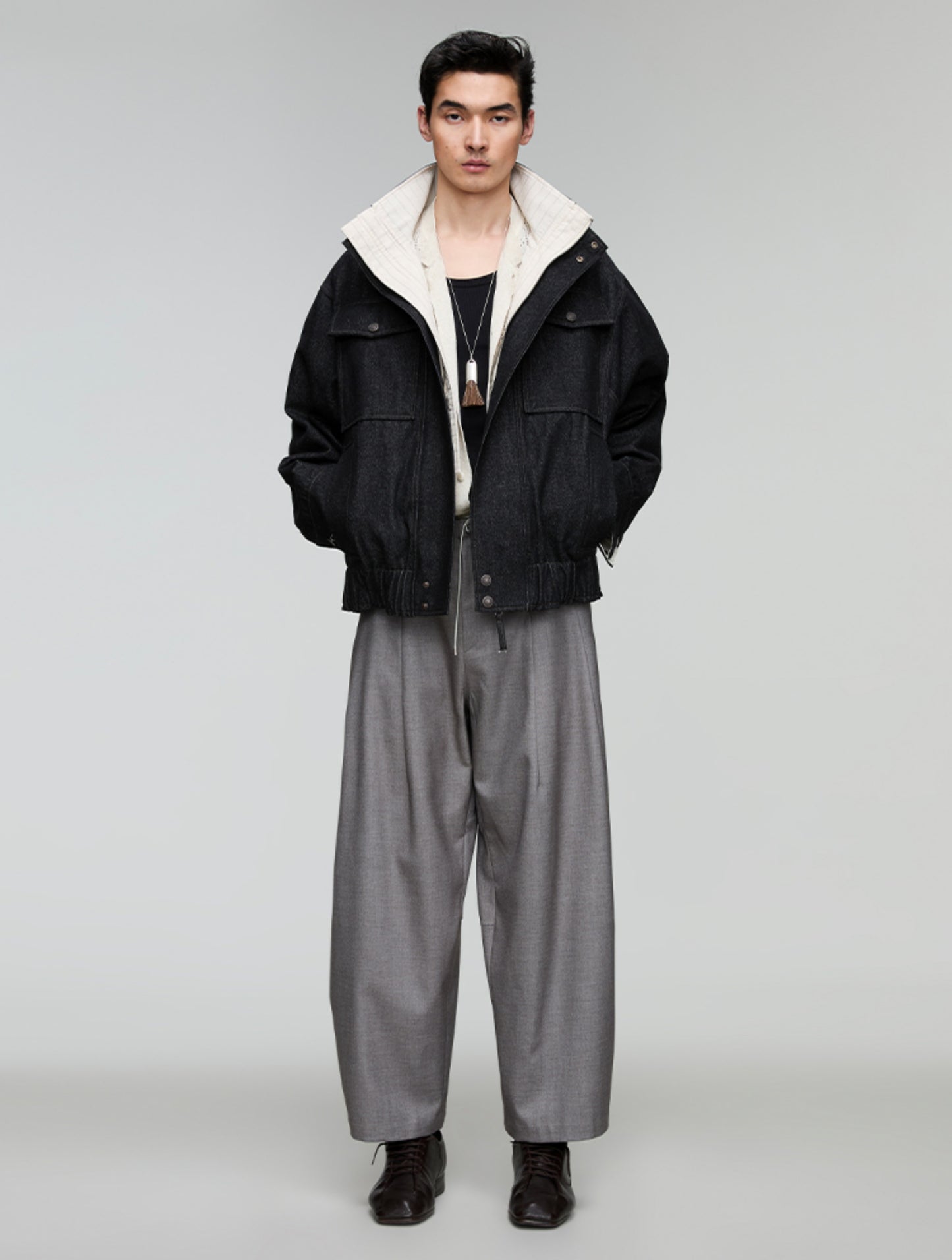 Drawstring Wide Leg Pants