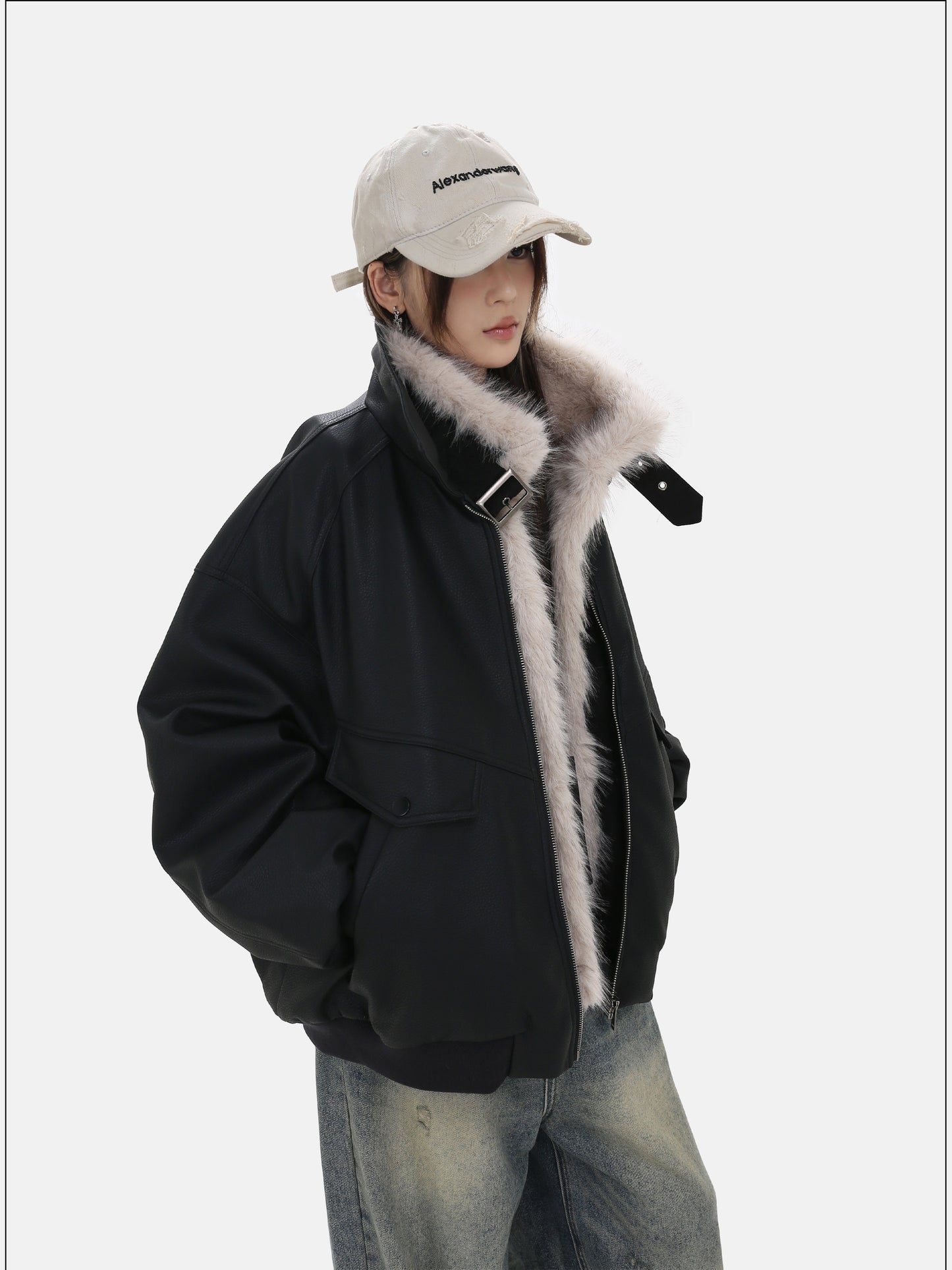 Retro Shearling Short Jacket