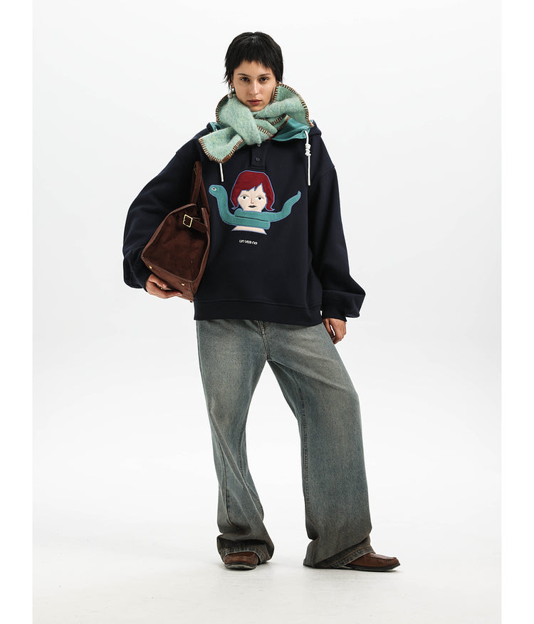 Contrast Color Anti-Static Parka