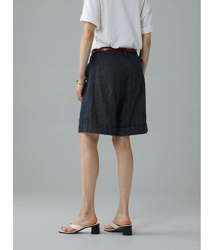 Relaxed-Fit Roll-Up Shorts