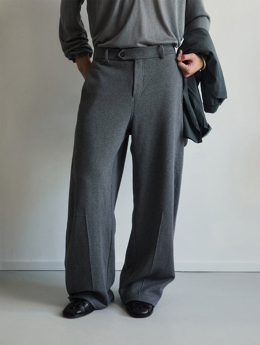 Double-sided zipper sweatpants