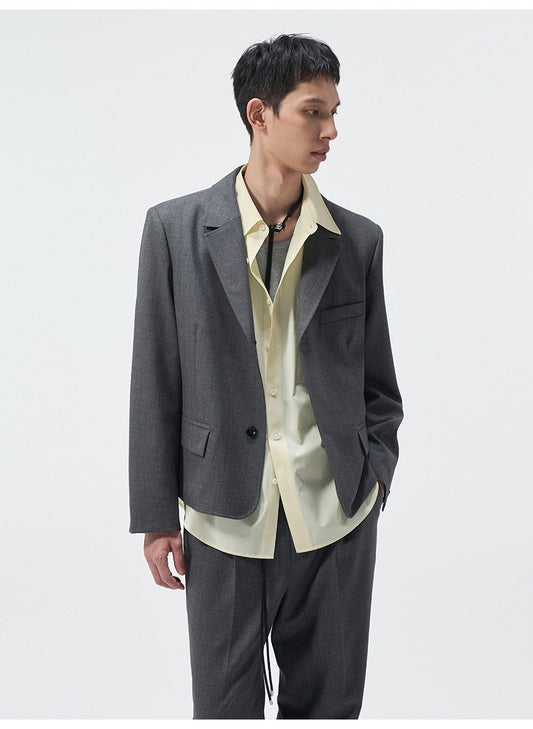 Notch Lapel Two-Button Jacket