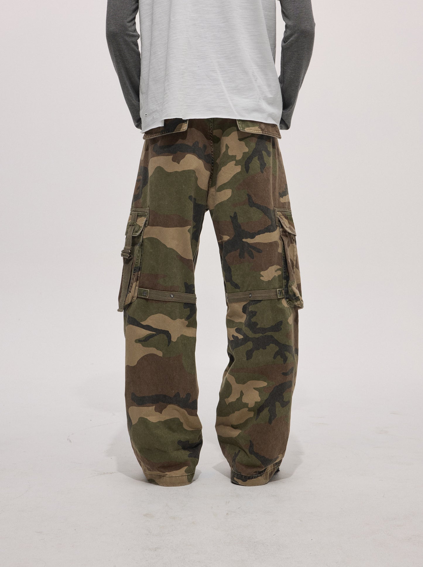 Work Pants with Webbing Wash Finish