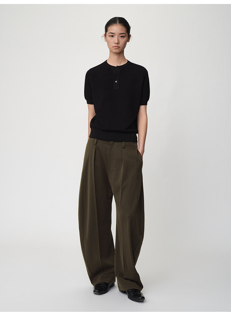 Retro-Style Casual Pants